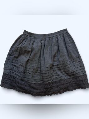 Grey Ruffle Lace Skirt